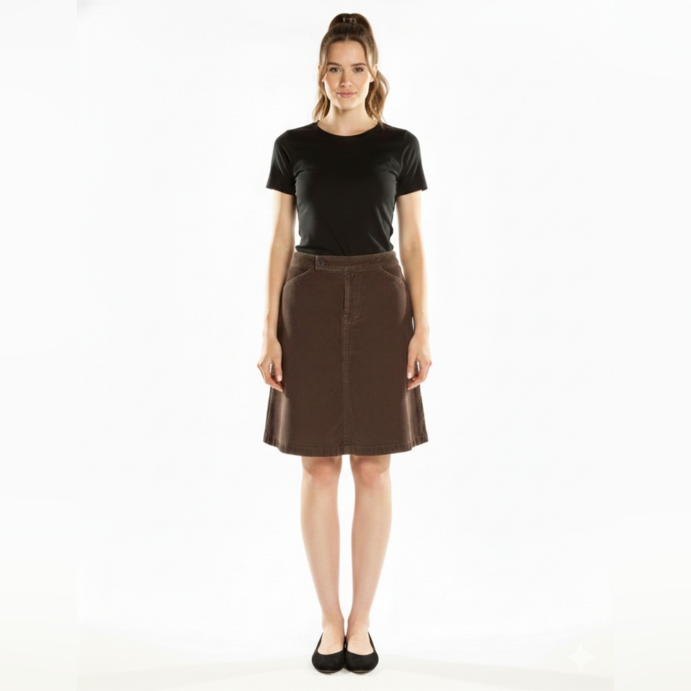 Gap Women's Vintage Brown Corduroy Mini A-line Skirt Size 2 (XS) EUC 🐈
